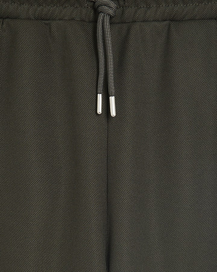 Khaki Slim Fit Pique Joggers