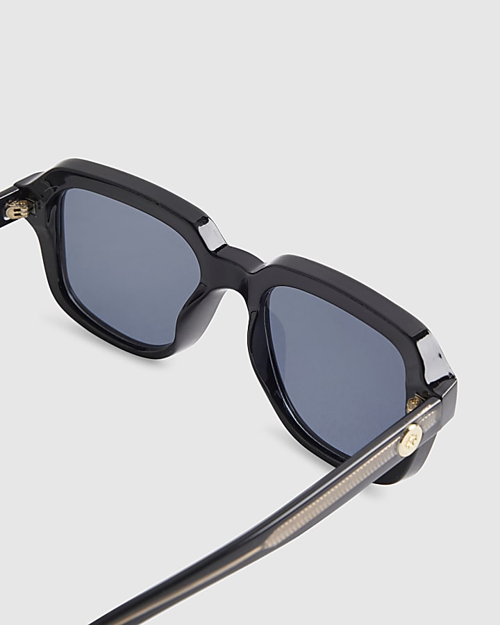 Black Square Black Lens Sunglasses