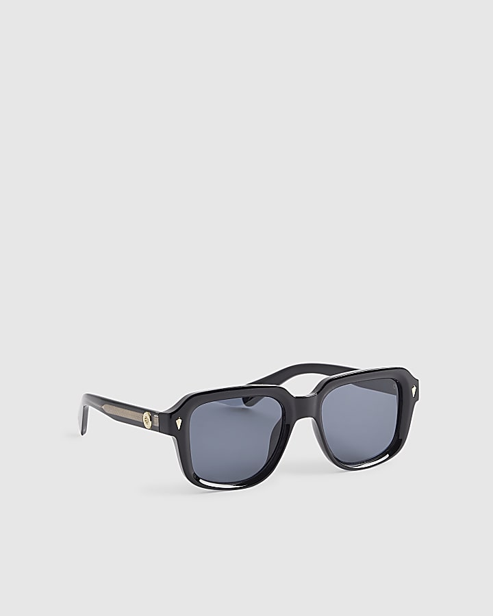 Black Square Black Lens Sunglasses