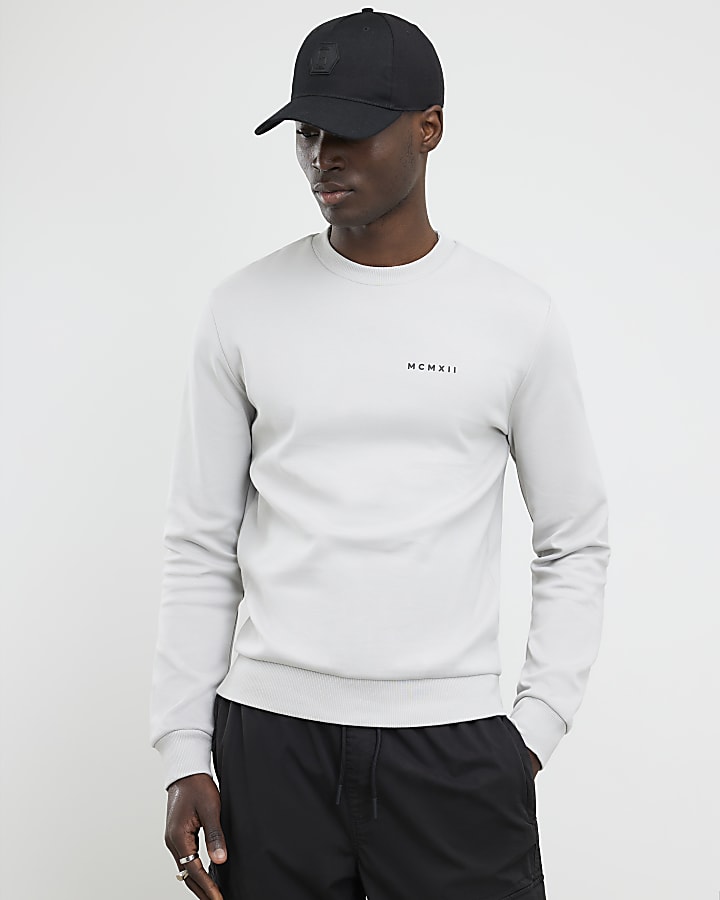 Grey Slim Fit MCMXII Sweatshirt