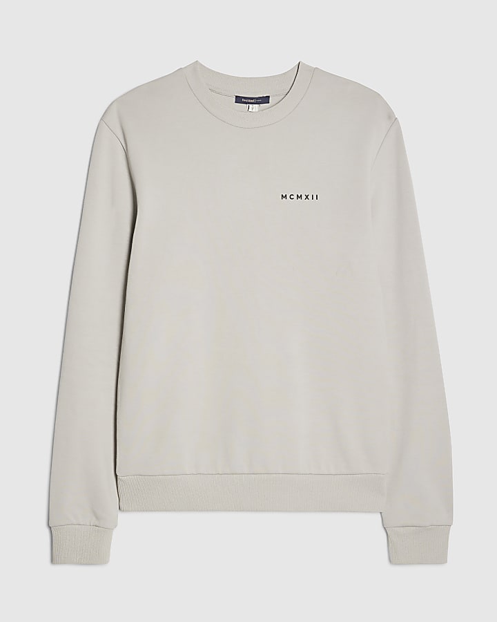 Grey Slim Fit MCMXII Sweatshirt
