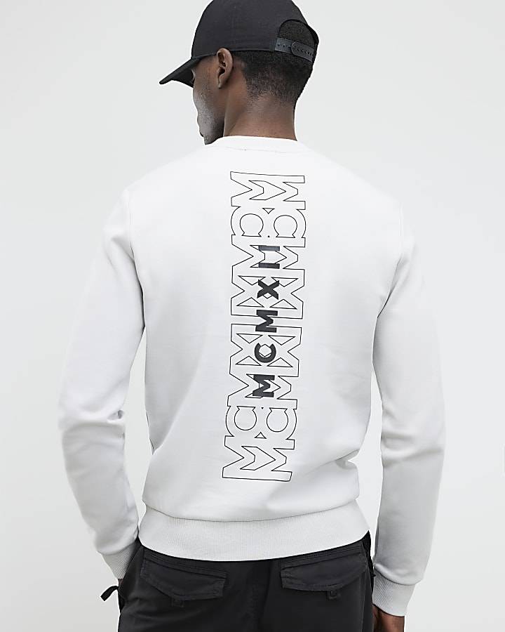 Grey Slim Fit MCMXII Sweatshirt