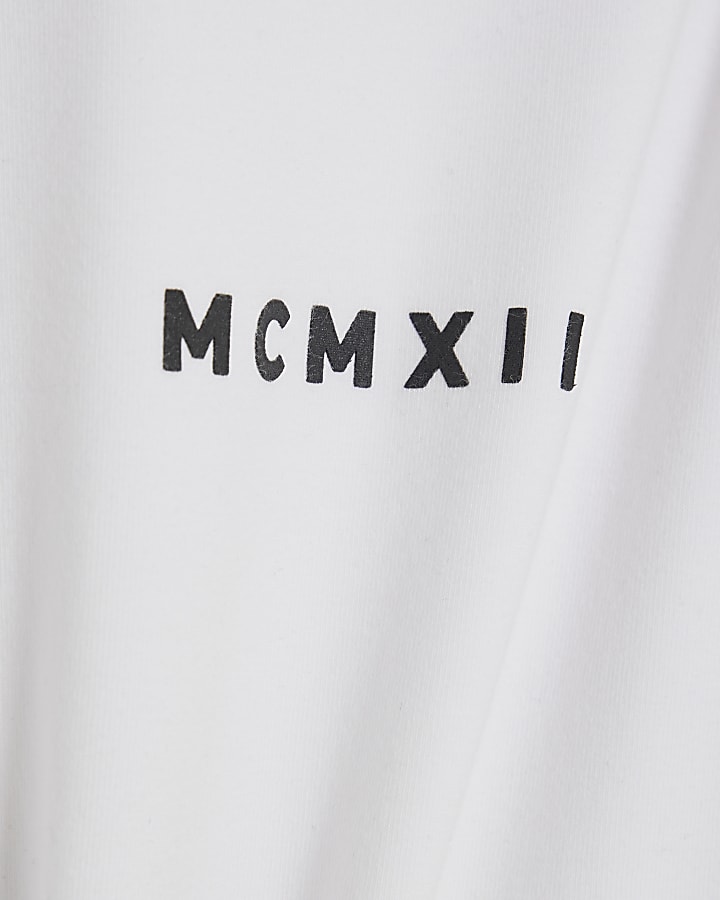 White Slim Fit MCMXII T-Shirt
