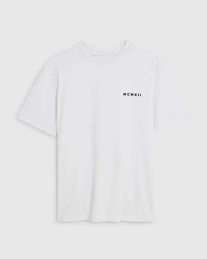 White Slim Fit MCMXII T-Shirt