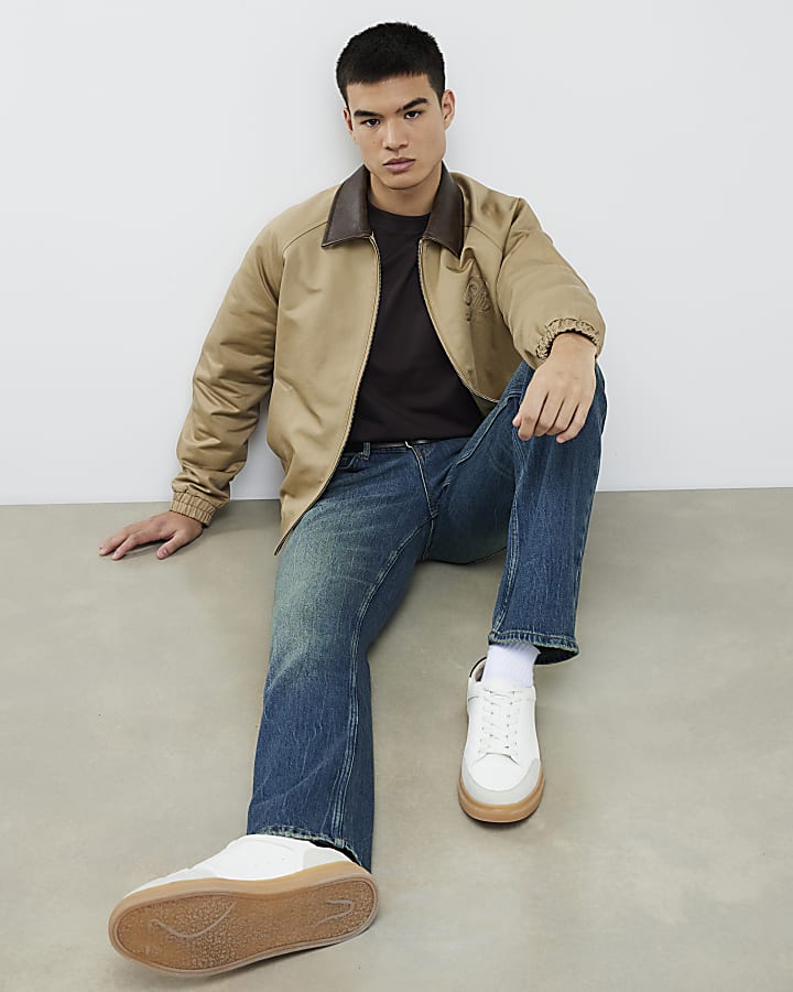 Blue Straight Leg Jeans