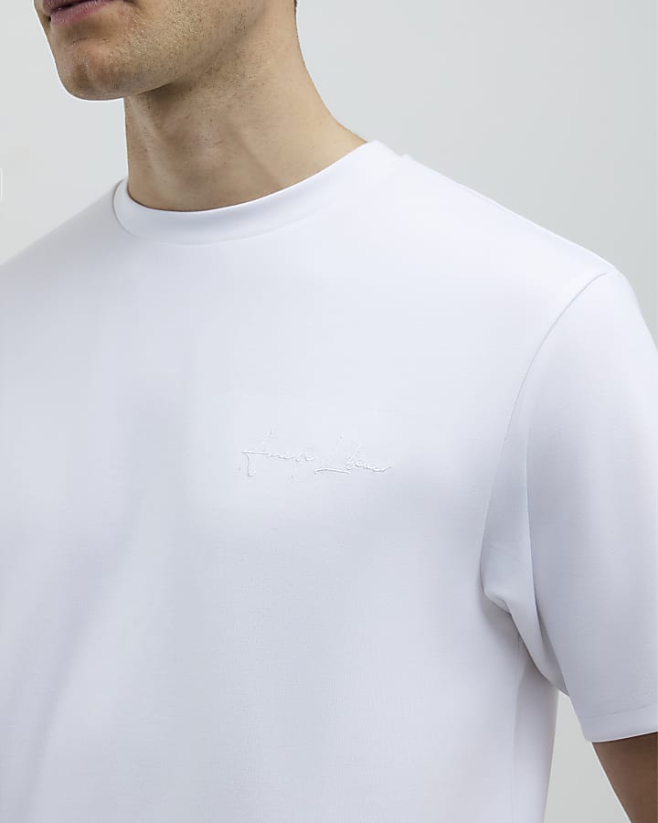 White Slim Fit T-Shirt