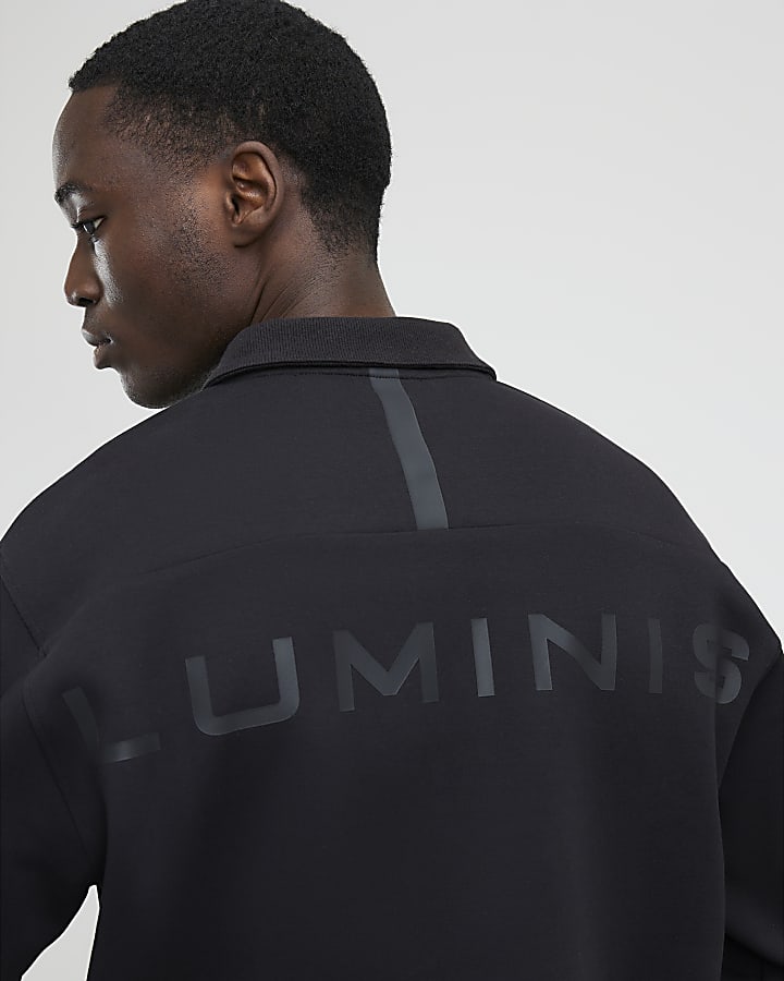 Grey Oversized Fit Luminis Polo Shirt