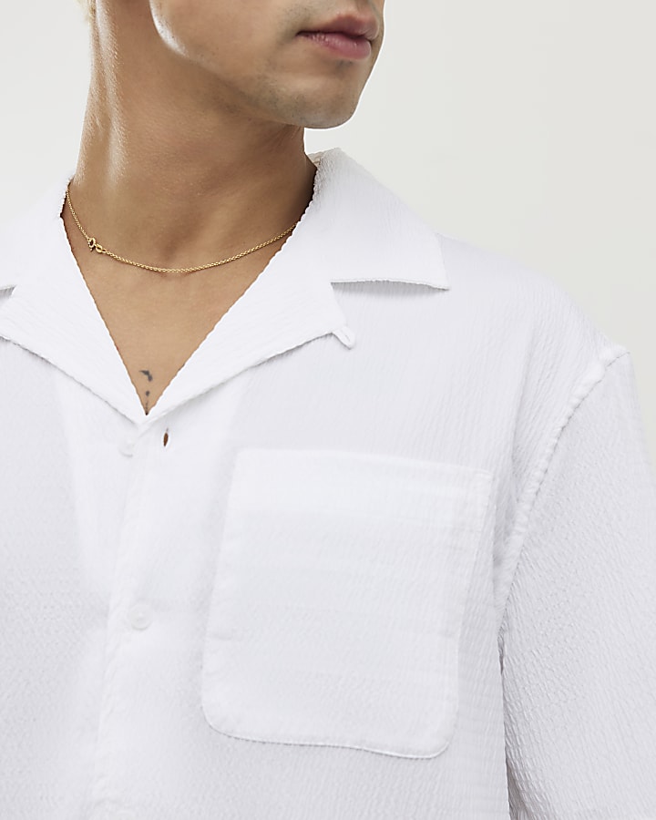 White Regular Fit Shirt
