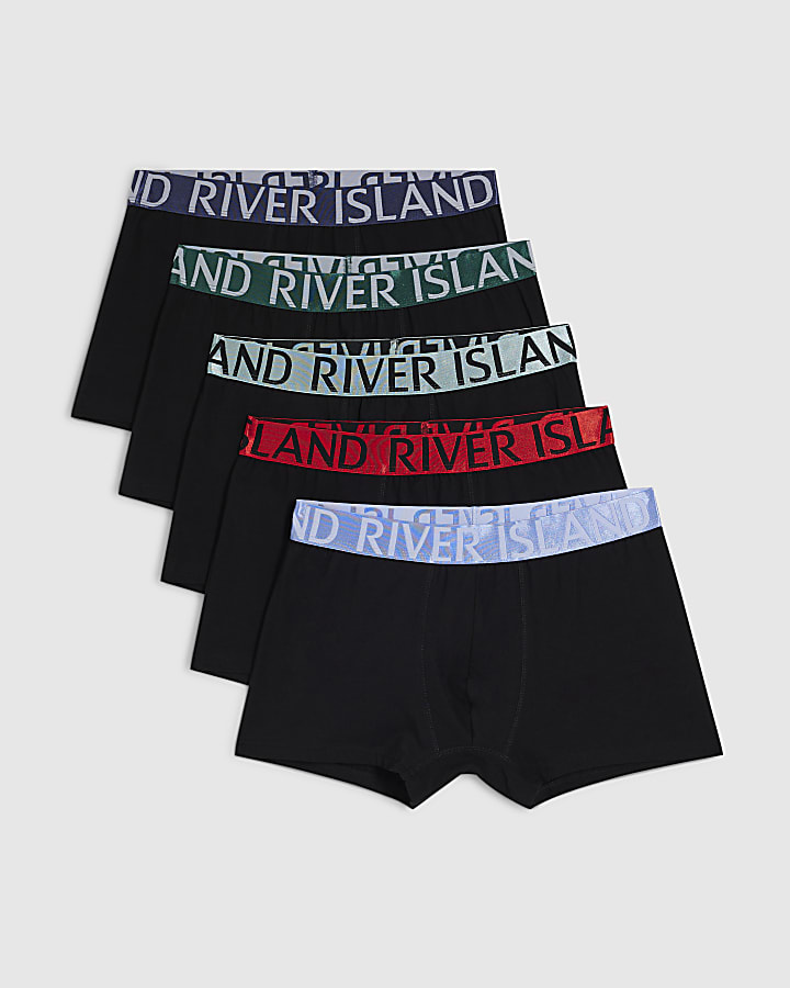 Black Pack Of 5 Trunks