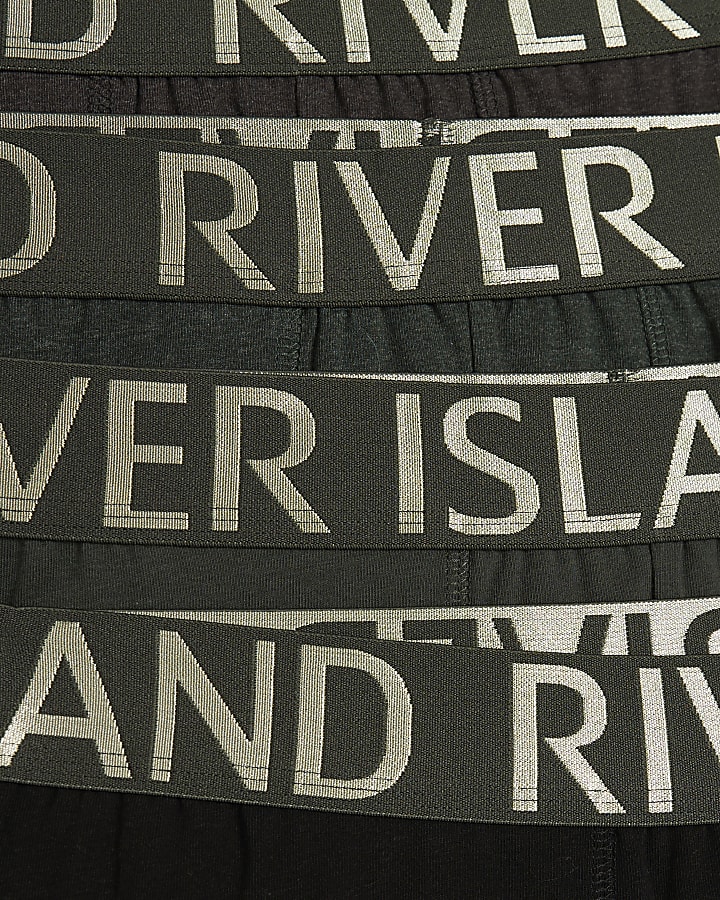 Green Satin RI Waistband Pack Of 5 Trunks