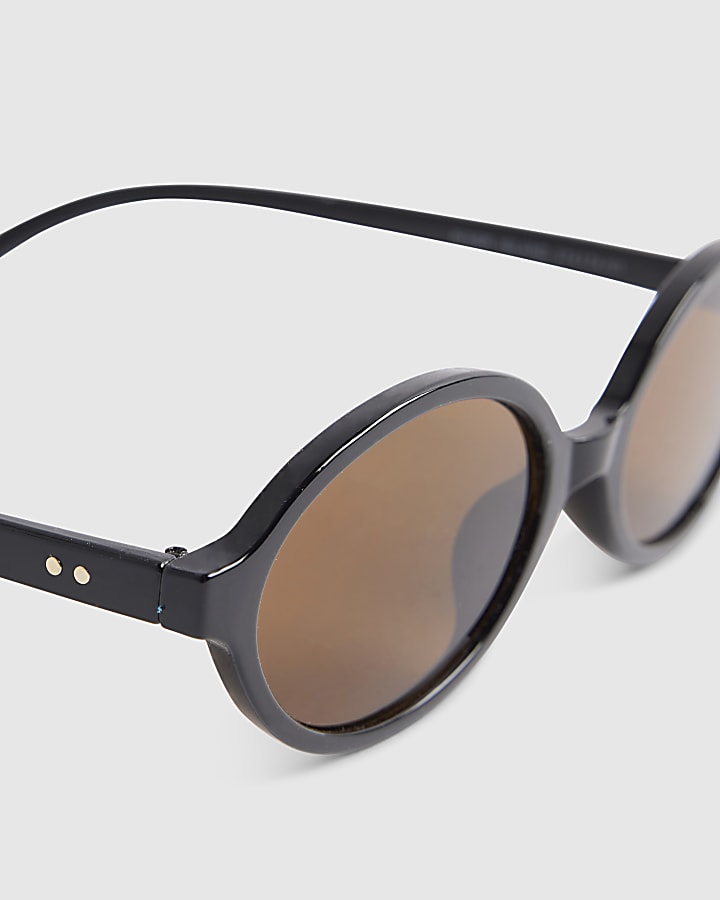 Brown Oval RR Sunglasses