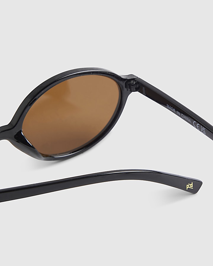 Brown Oval RR Sunglasses