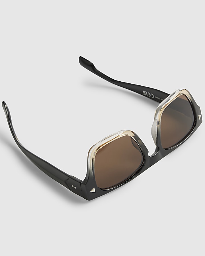 Black Ombre Wayfarer Sunglasses