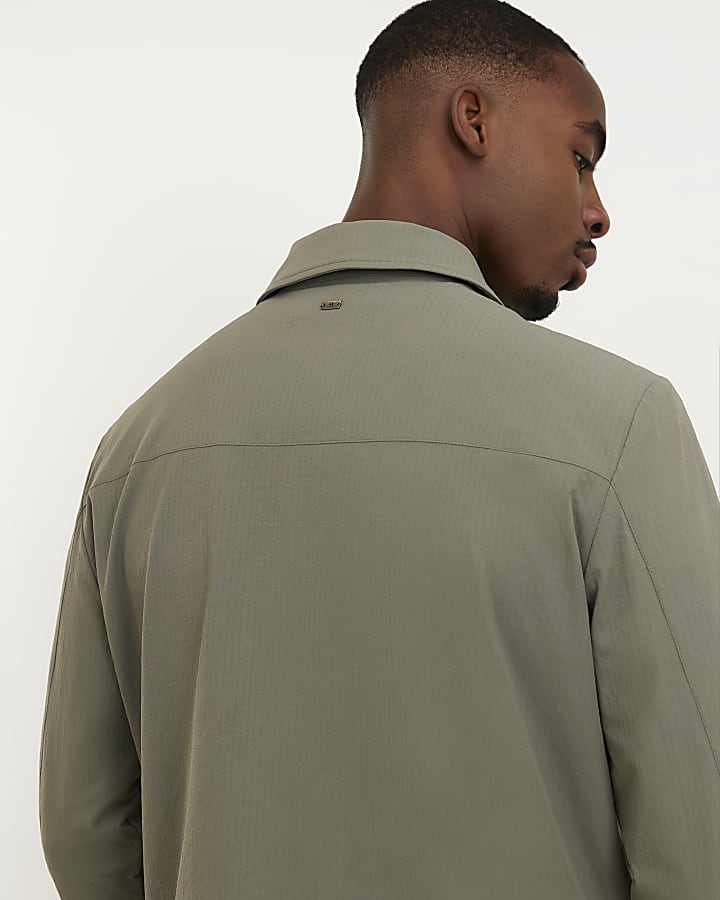 Green Muscle Fit Shacket