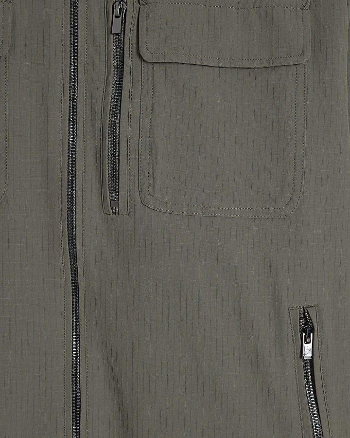 Green Muscle Fit Shacket