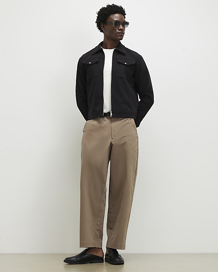 Black Textured Western Jacket