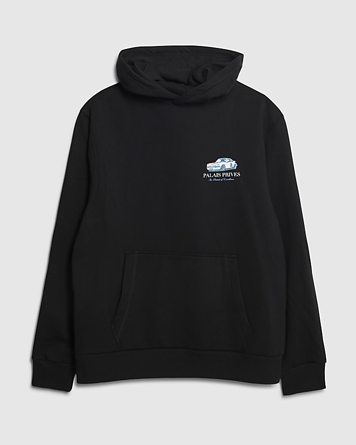 Black Regular Fit Palais Prives Hoodie
