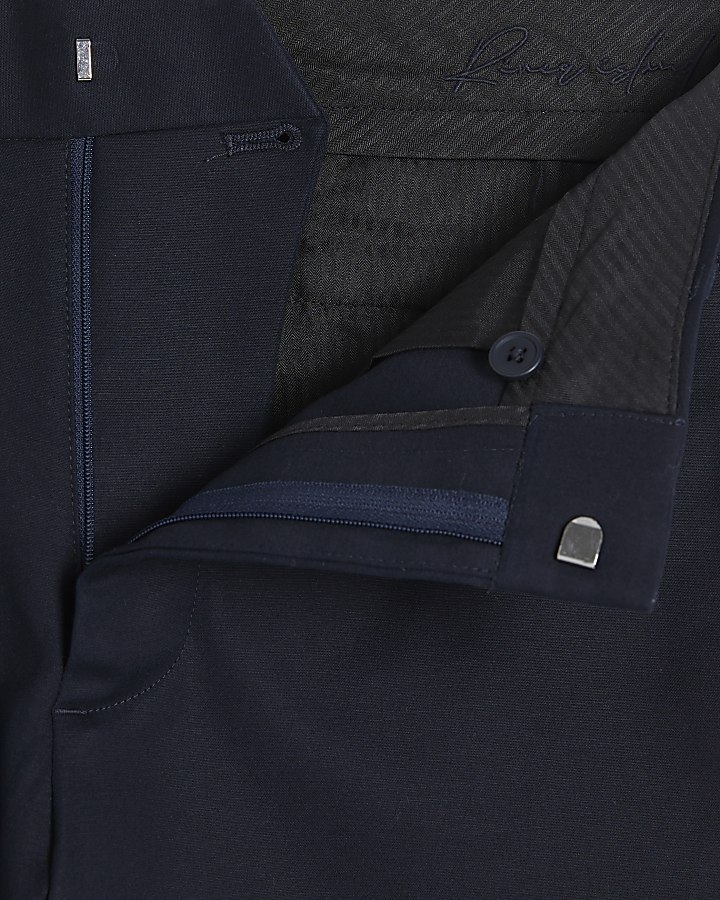 Navy Slim Fit Chino Trousers