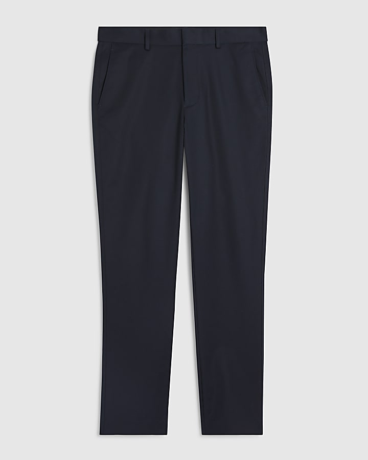 Navy Slim Fit Chino Trousers
