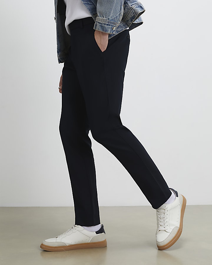 Navy Slim Fit Chino Trousers