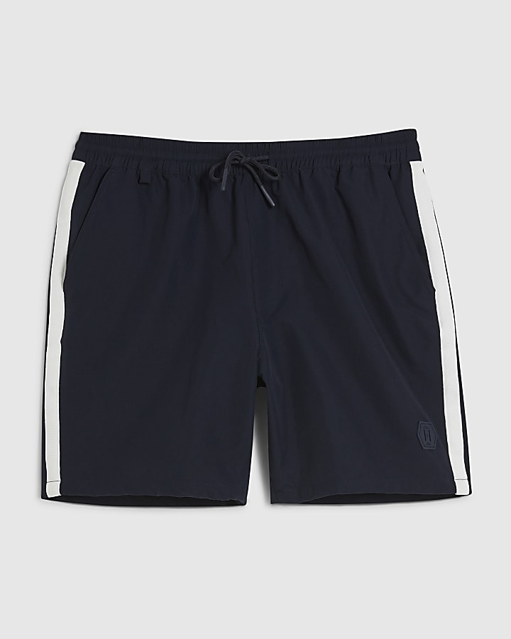Navy Regular Fit Ripstop Shorts