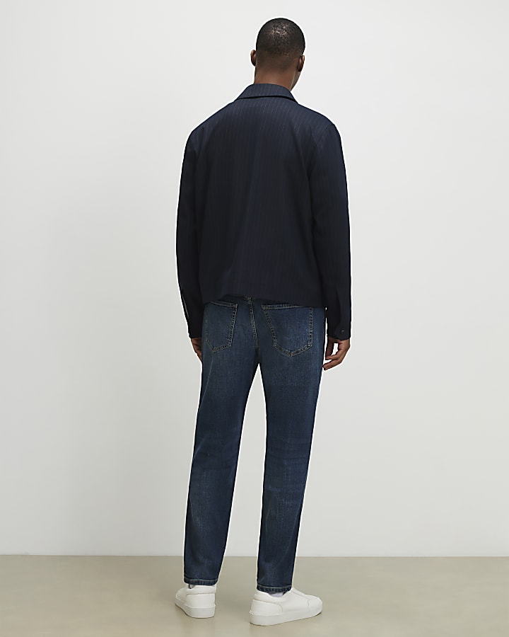 Blue Tapered Fit Jeans