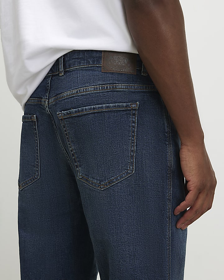 Blue Tapered Fit Jeans