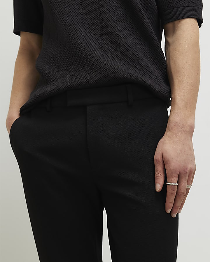 Black Slim Fit Trousers