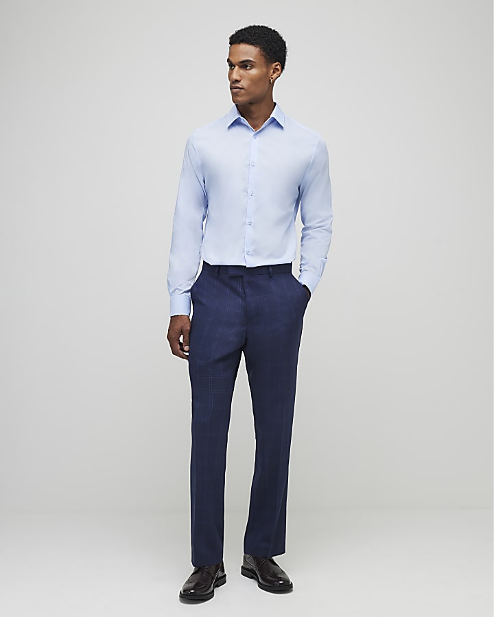 Blue Slim Fit Shirt