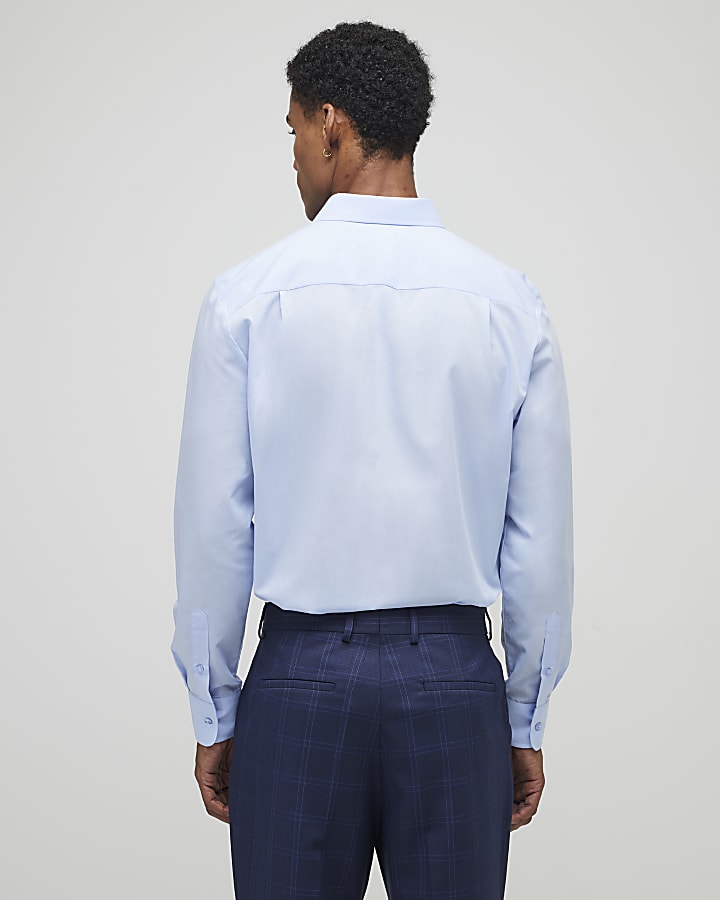 Blue Slim Fit Shirt