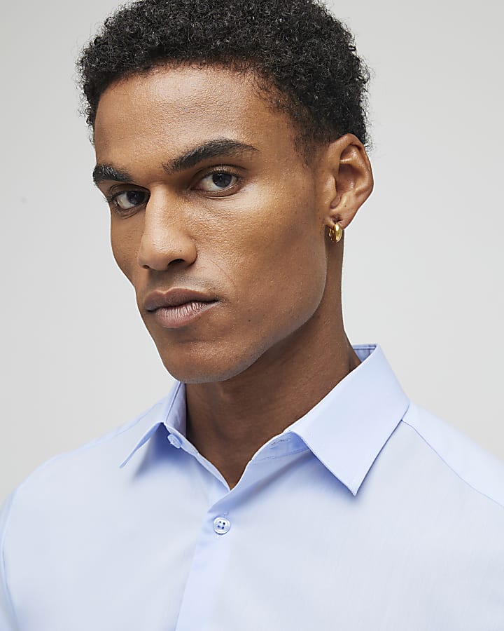 Blue Slim Fit Shirt