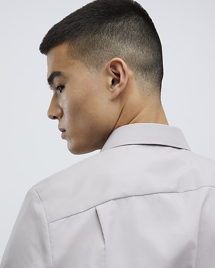 Beige Slim Fit Shirt