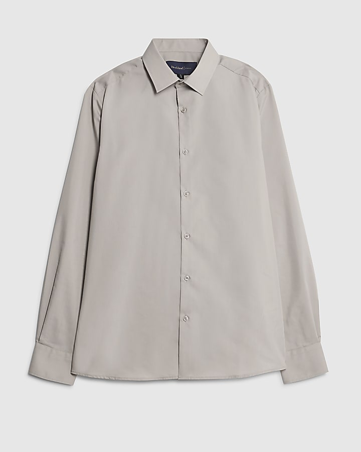 Beige Slim Fit Shirt