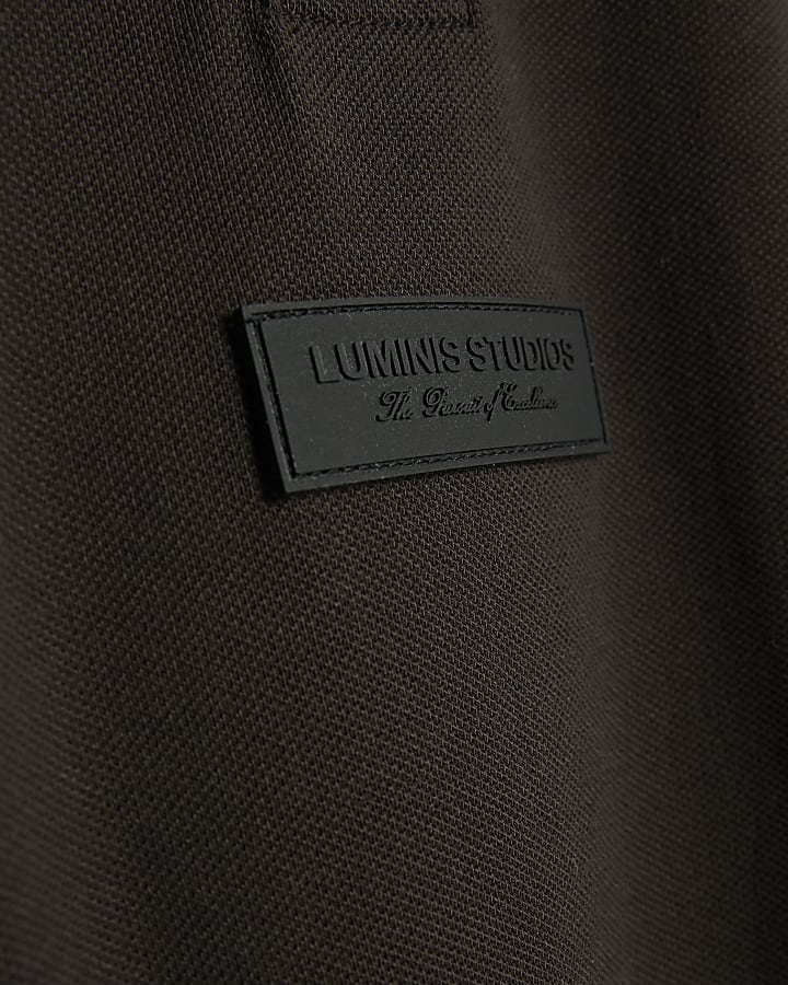 Brown Oversized Fit Luminis Polo Shirt