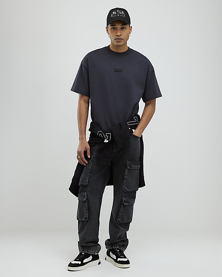 Grey Oversized Fit Luminis Studios T-Shirt