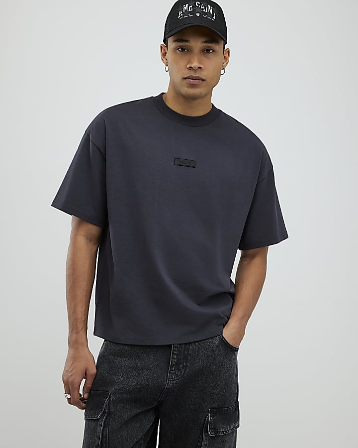 Grey Oversized Fit Luminis Studios T-Shirt