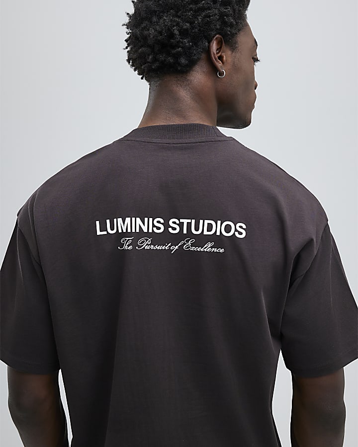 Brown Oversized Fit Luminis Studios T-Shirt