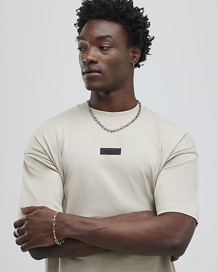 Beige Oversized Fit Luminis Studios T-Shirt