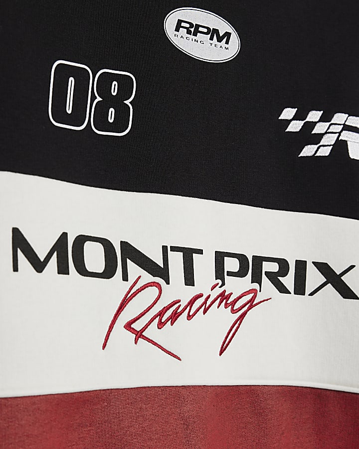 Black Oversized Fit Mont Prix Sweatshirt