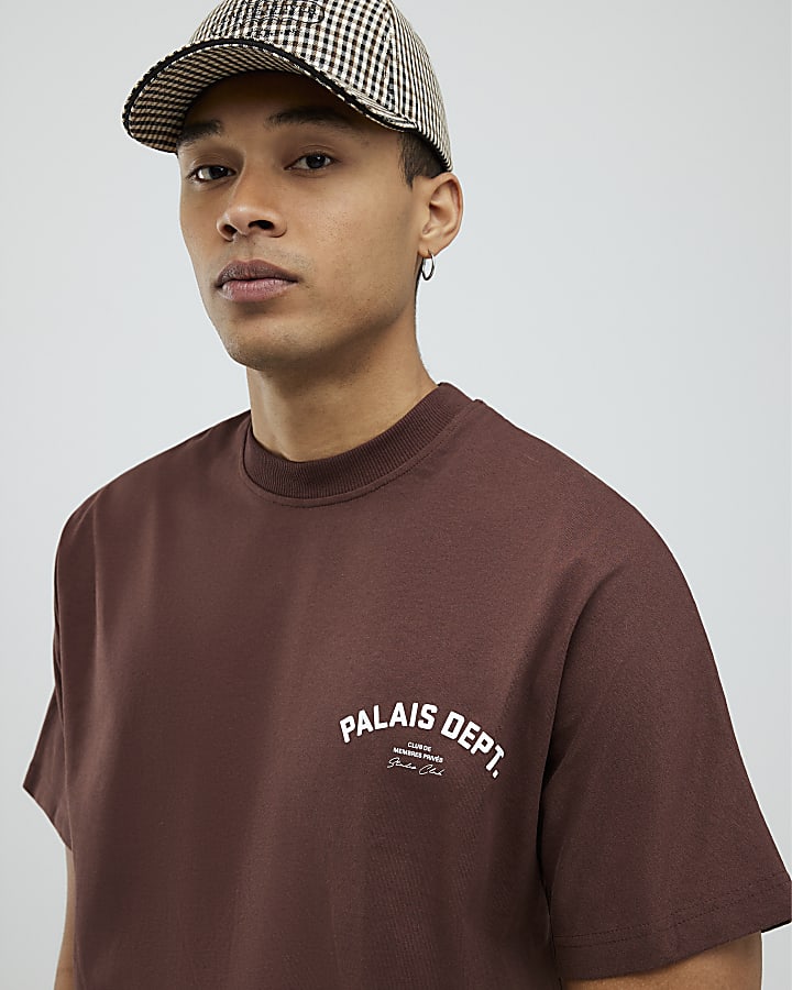 Brown Oversized Fit Palais Dept T-Shirt