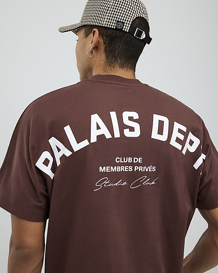 Brown Oversized Fit Palais Dept T-Shirt