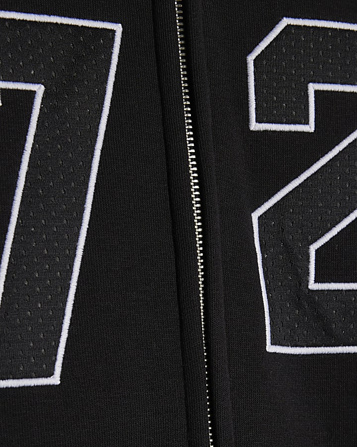 Black Oversized Fit 72 Palais Hoodie