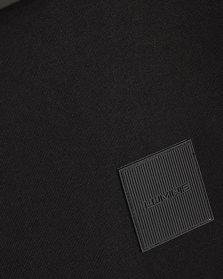 Black Regular Fit Luminis Badge Hoodie