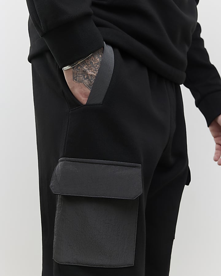 Black Slim Fit Luminus Joggers