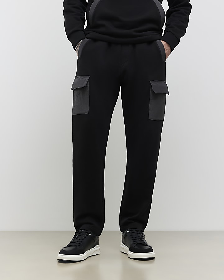 Black Slim Fit Luminus Joggers