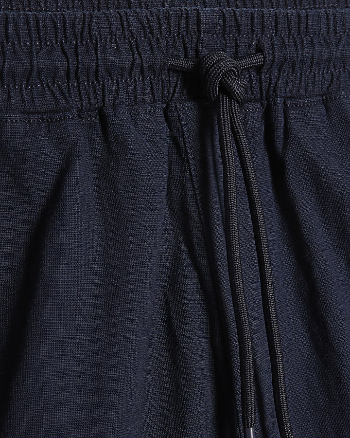 Navy Regular Fit Capulet Cross Hatch Shorts