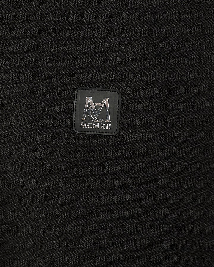 Black Muscle Fit Polo Shirt