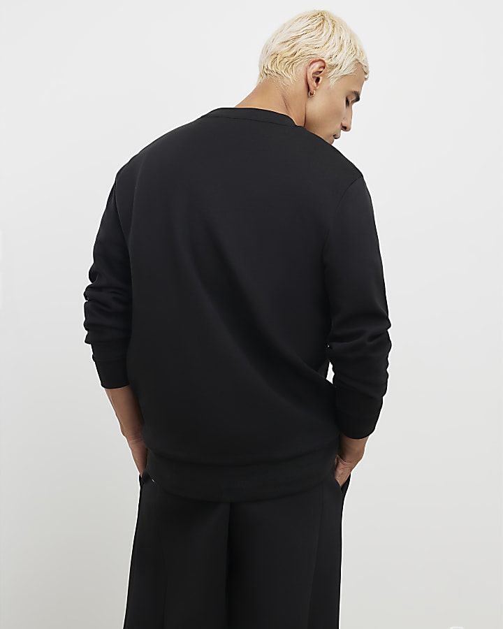 Black Regular Fit Luminus Sweatshirt