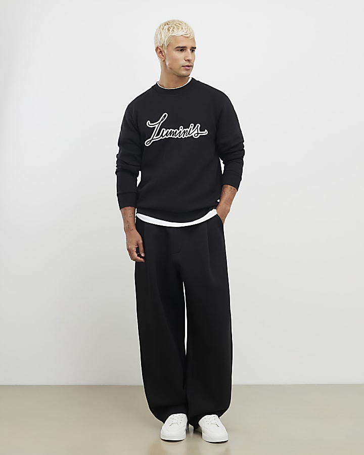 Black Regular Fit Luminus Sweatshirt
