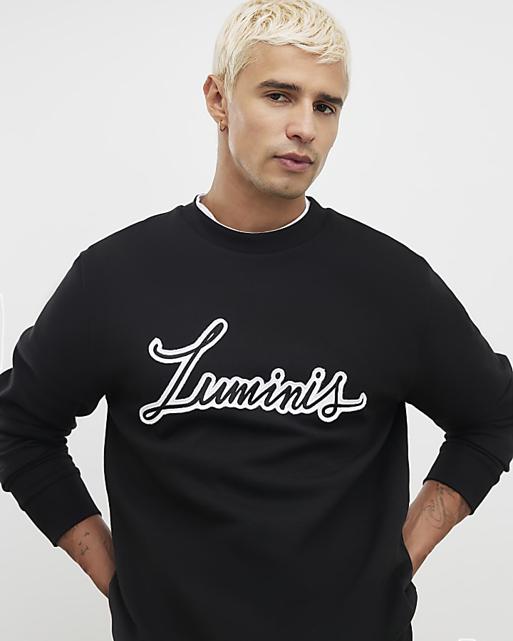 Black Regular Fit Luminus Sweatshirt